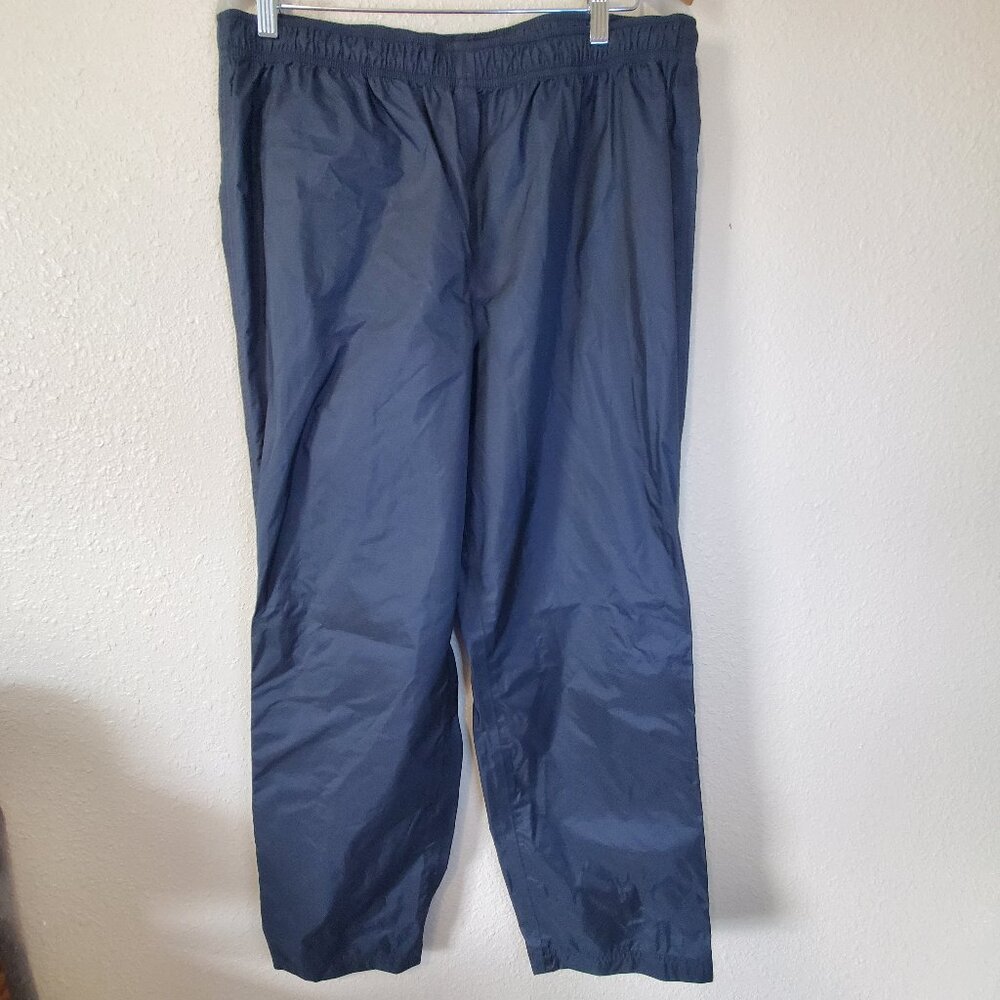 LL Bean Rain Pants Size Large Regular, Black